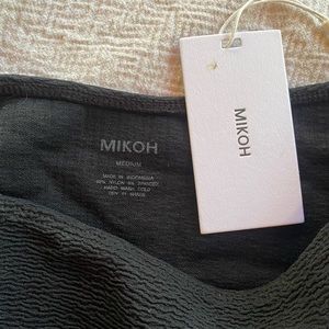 MIKOH high waisted black bikini bottoms
